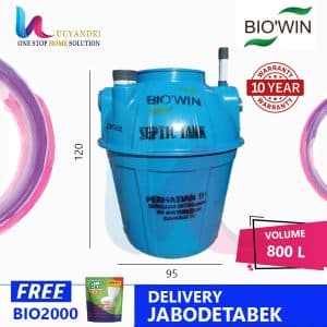 septic tank 800 liter biowin bw 80
