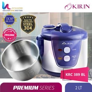 rice coocker kirin krc 389 biru kapasitas 2 liter